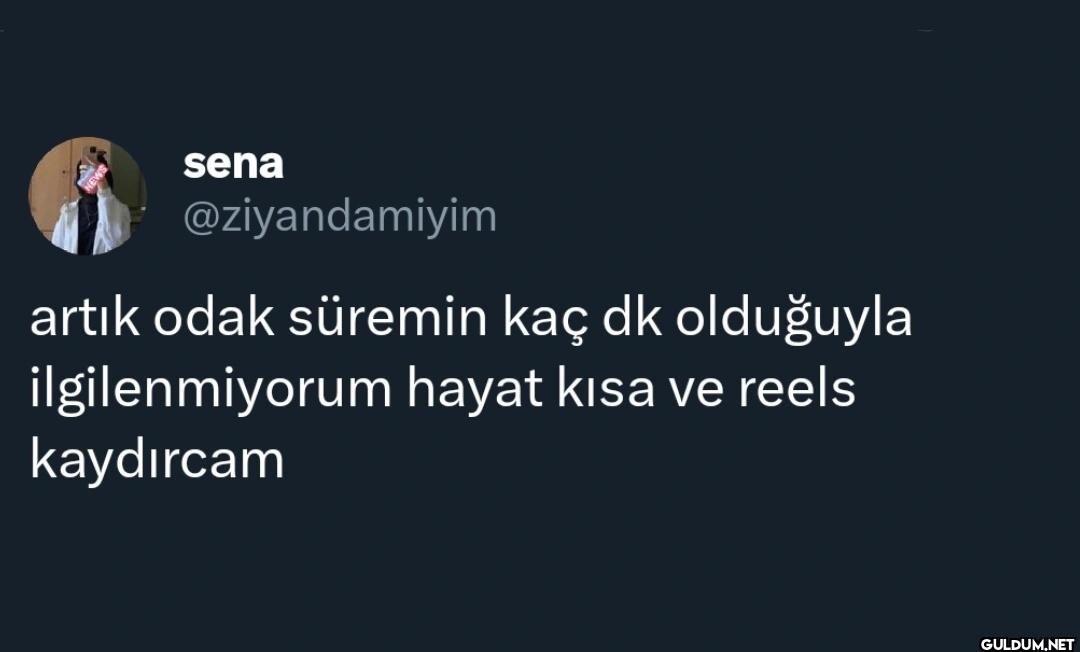 artık odak süremin kaç dk...