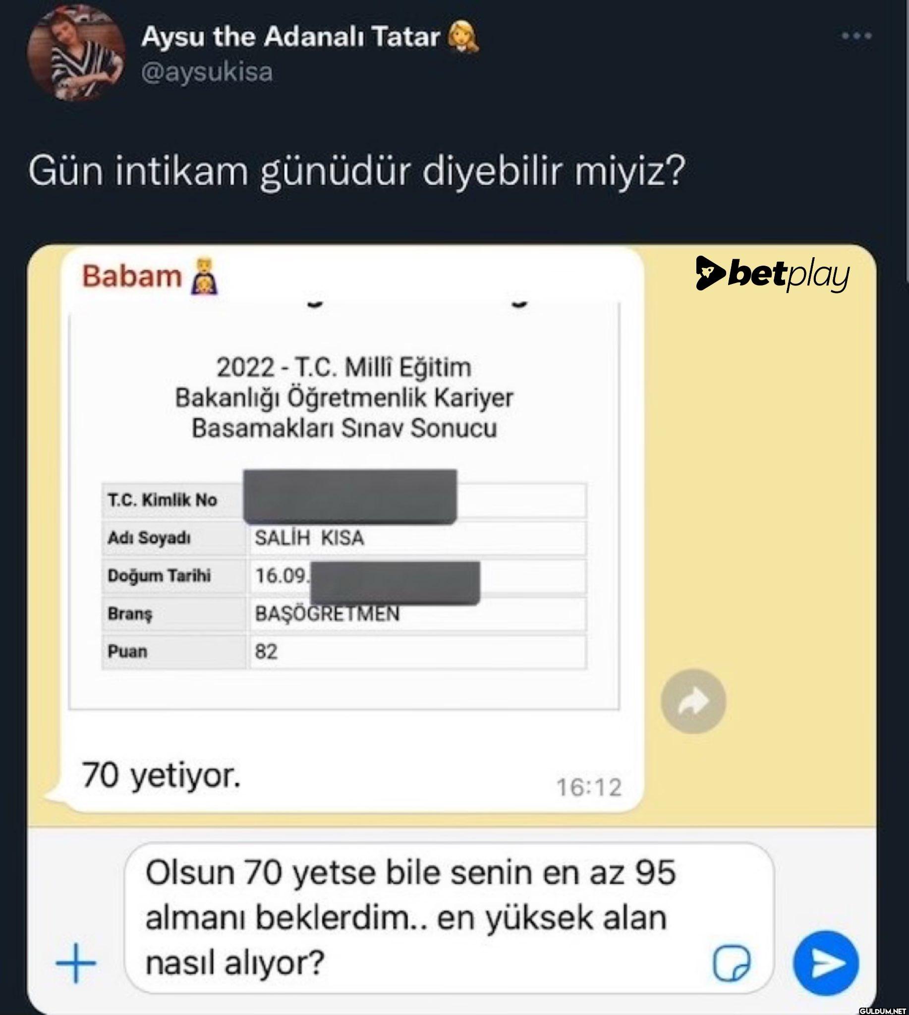 Gün intikam günüdür...