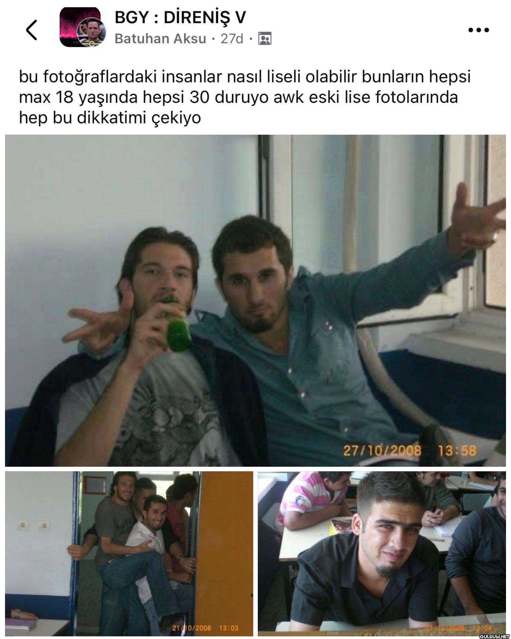 Olum eskiden insanlar çok...