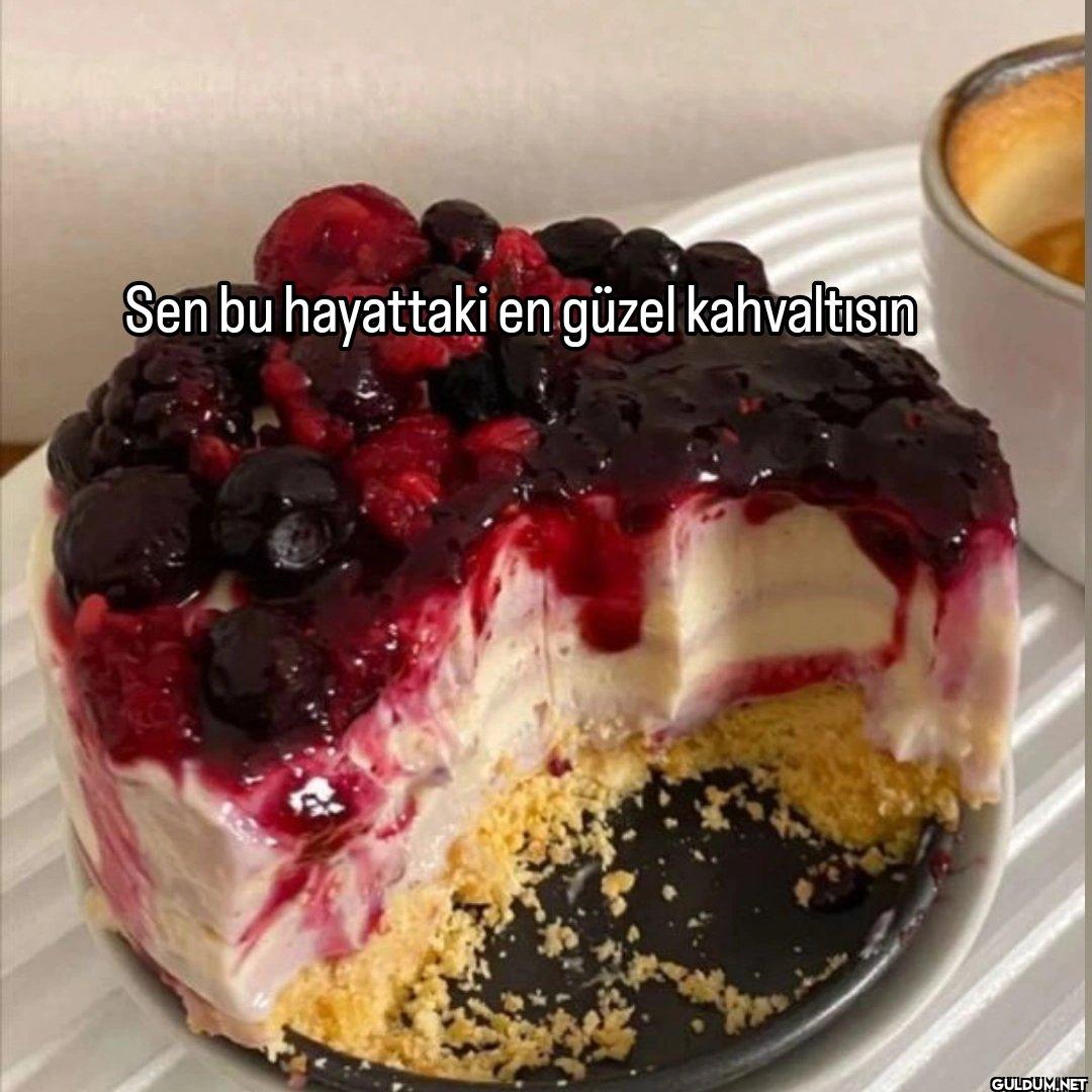Sen bu hayattaki en güzel...