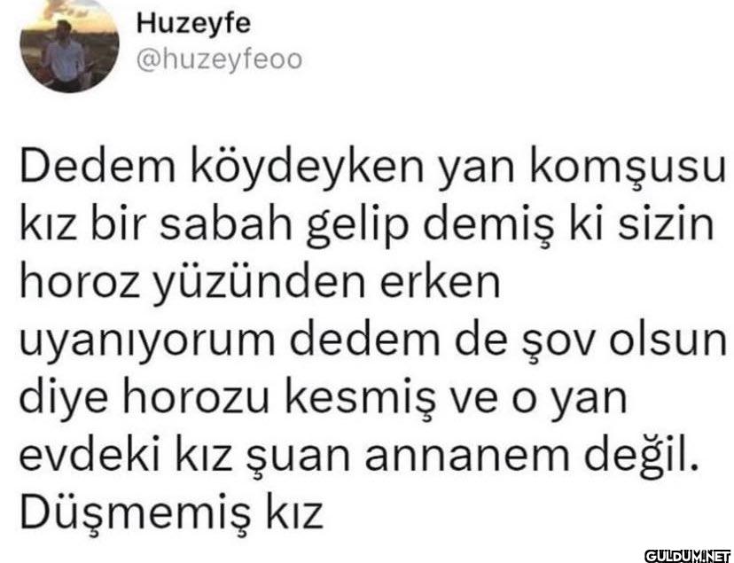 Dedem köydeyken yan...