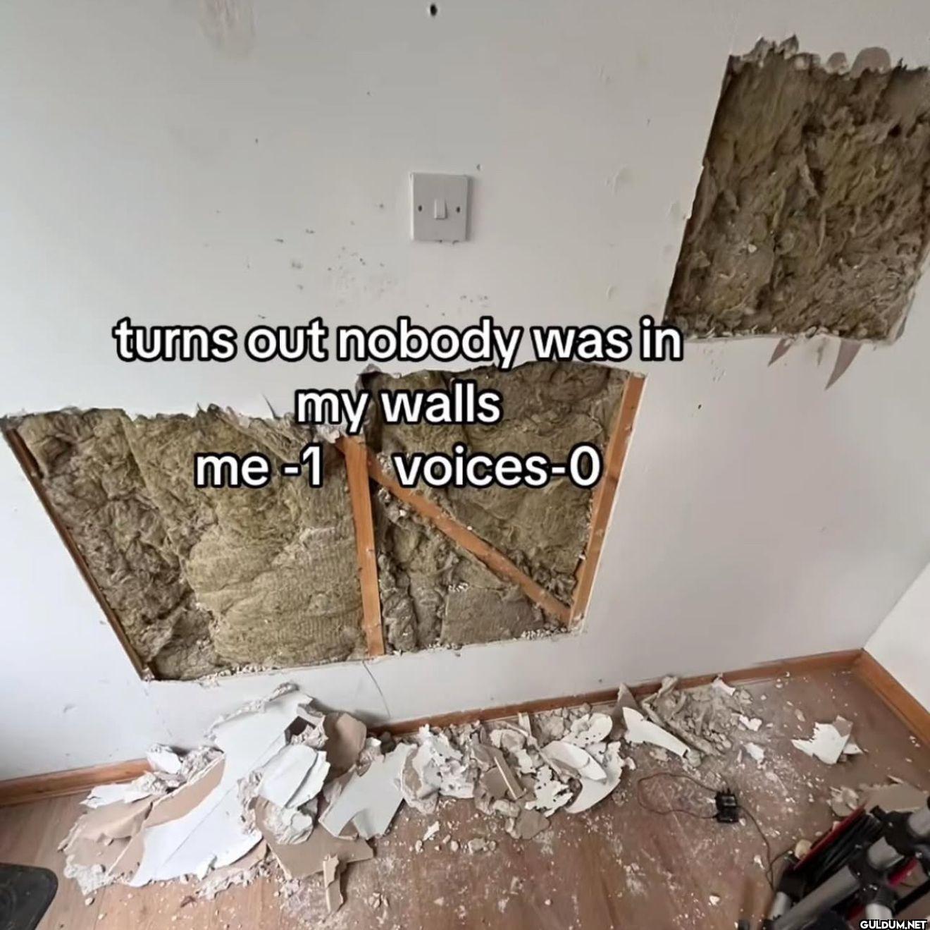 turns out nobody was in my...