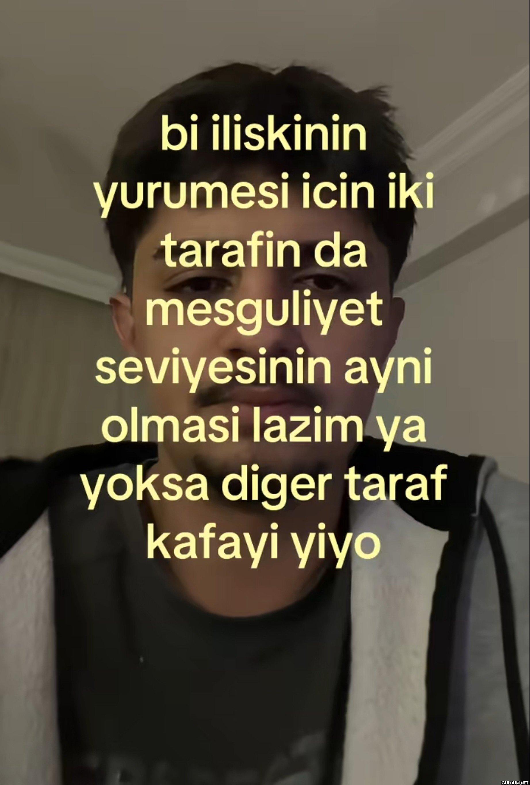 bi iliskinin yurumesi icin...