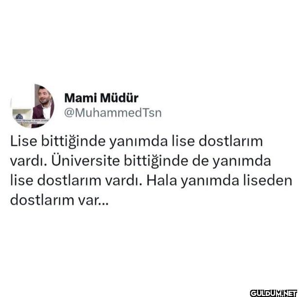 Lise bittiğinde yanımda...