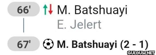 66' M. Batshuayi 67' E....