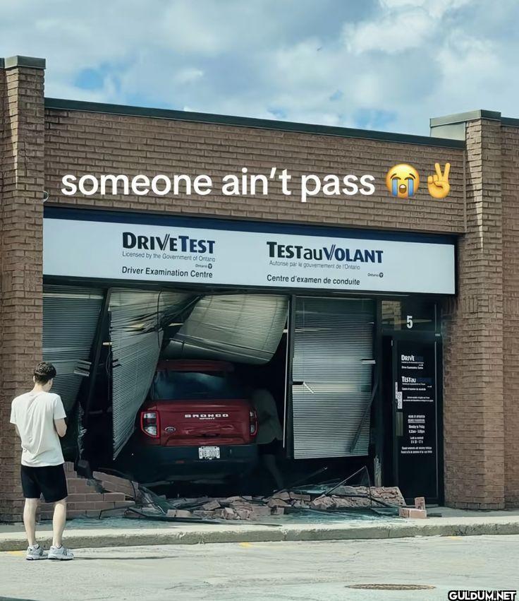 someone ain't pass DRIVE...