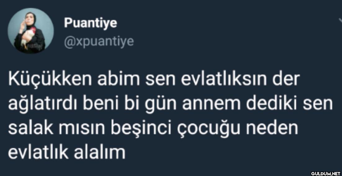Küçükken abim sen...