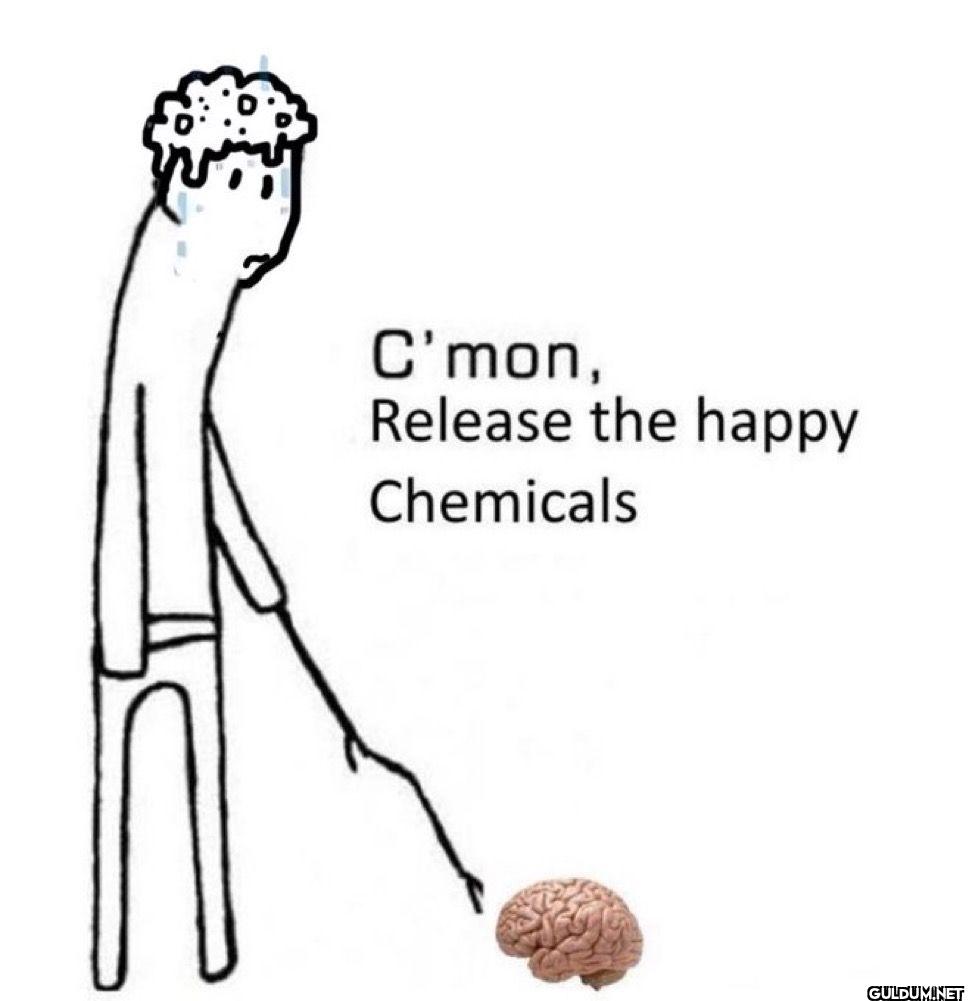 C'mon, Release the happy Chemicals