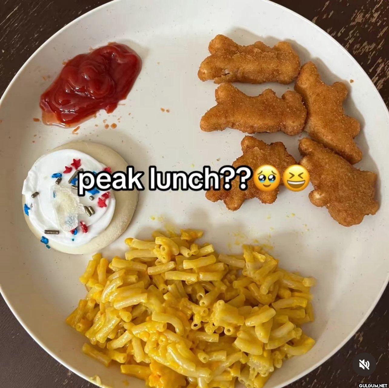 peak lunch??
