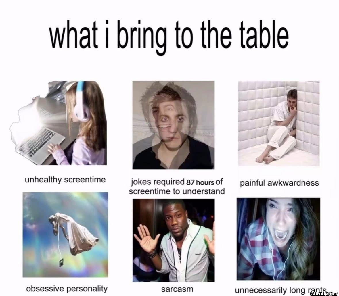 what i bring to the table...