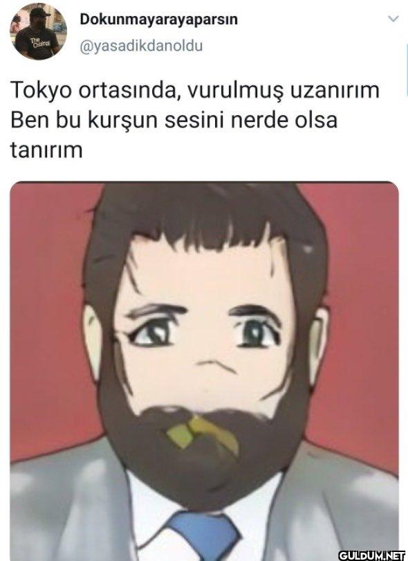 Tokyo ortasında, vurulmuş...