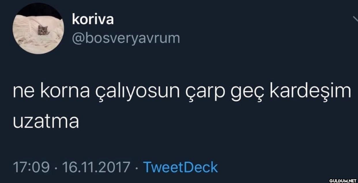 ne korna çalıyosun çarp...