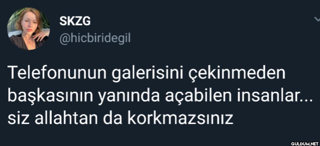 Telefonunun galerisini...