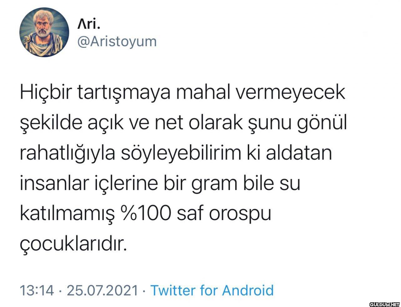 Hiçbir tartışmaya mahal...