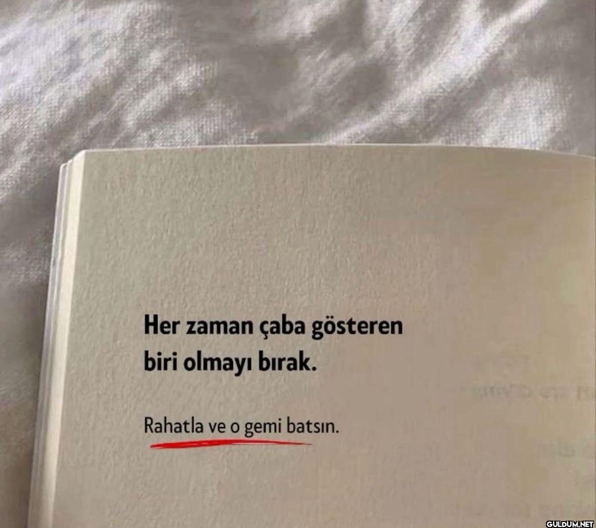 Her zaman çaba gösteren...