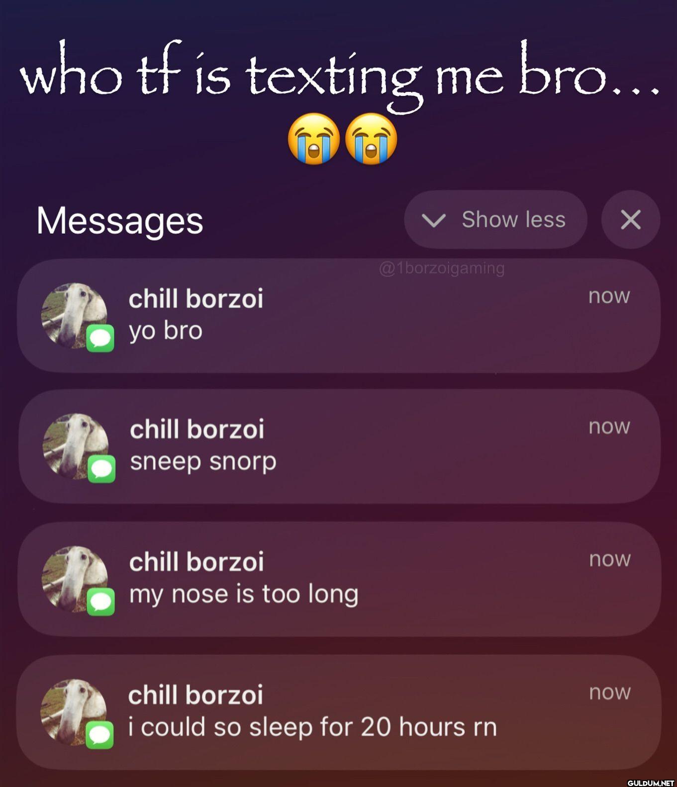who tf is texting me...