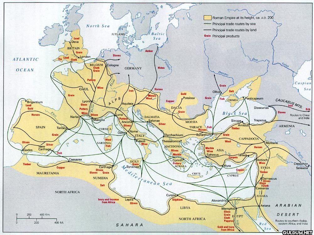 Roman trade routes and...