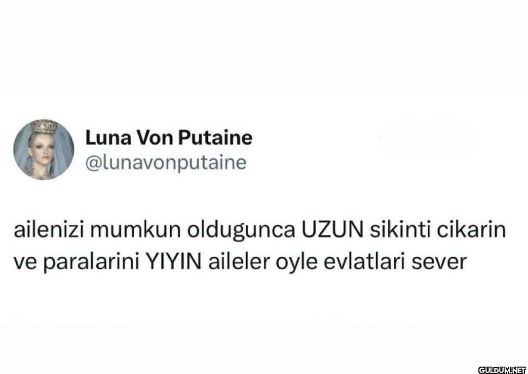 ailenizi mumkun oldugunca...