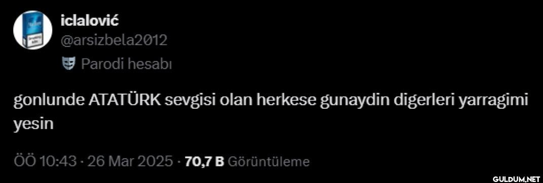 Parodi hesabı gonlunde...