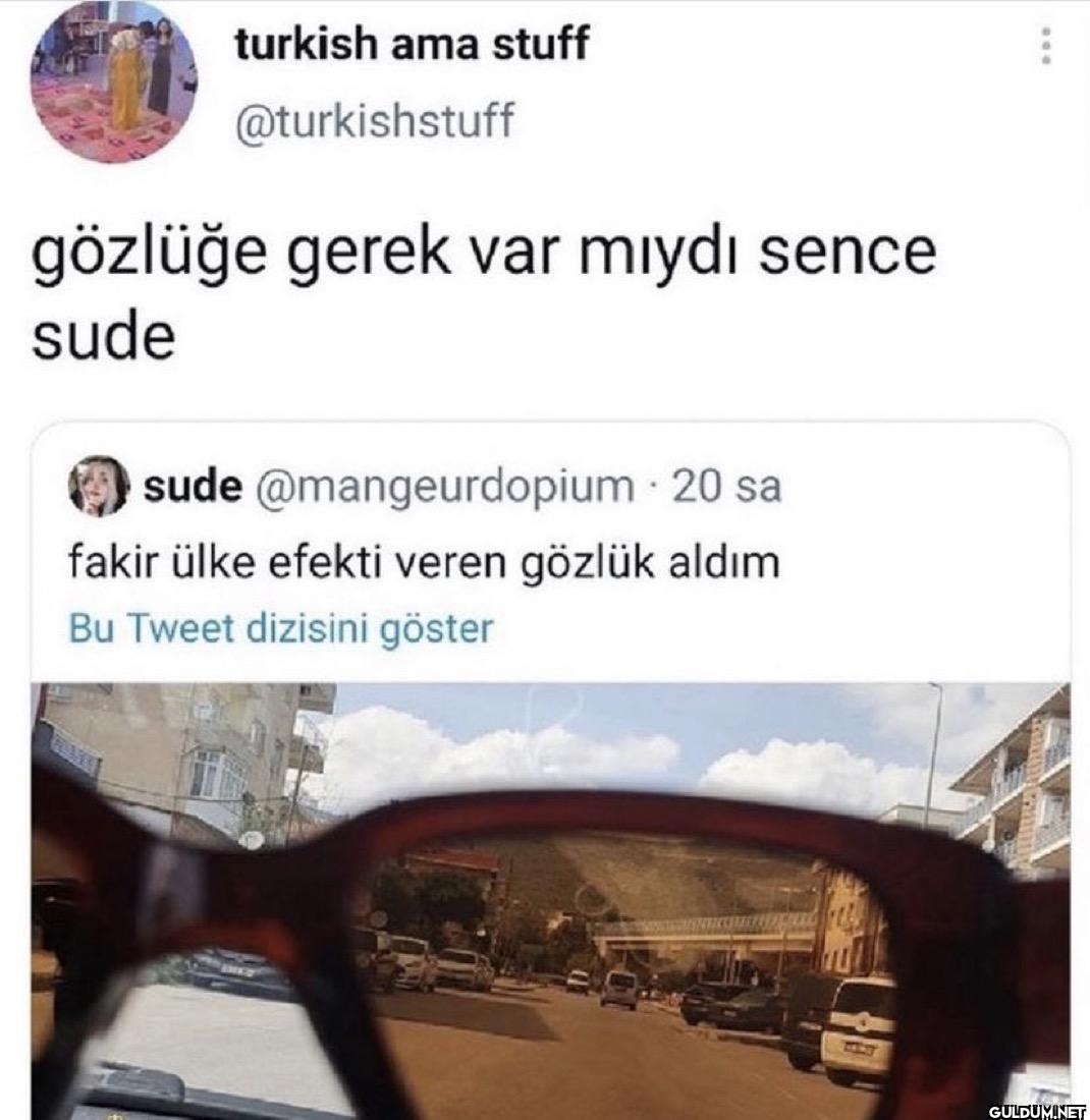 gözlüğe gerek var mıydı...