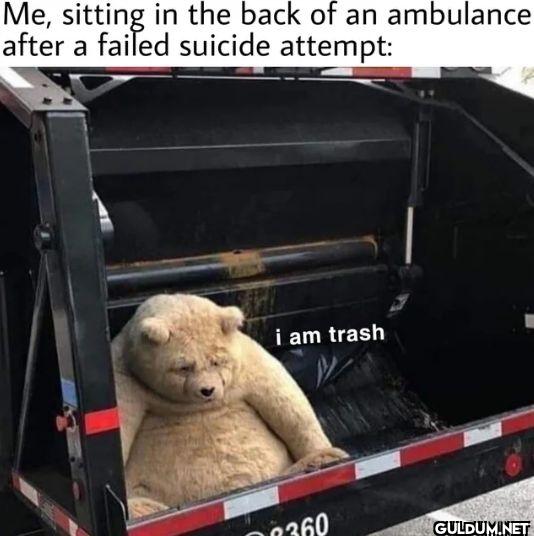 Me, sitting in the back of...