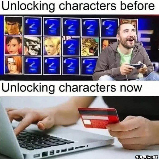 Unlocking characters...