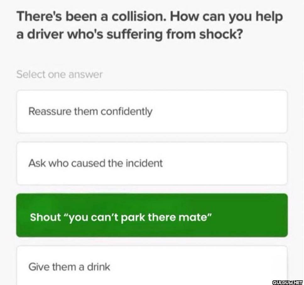 There's been a collision....