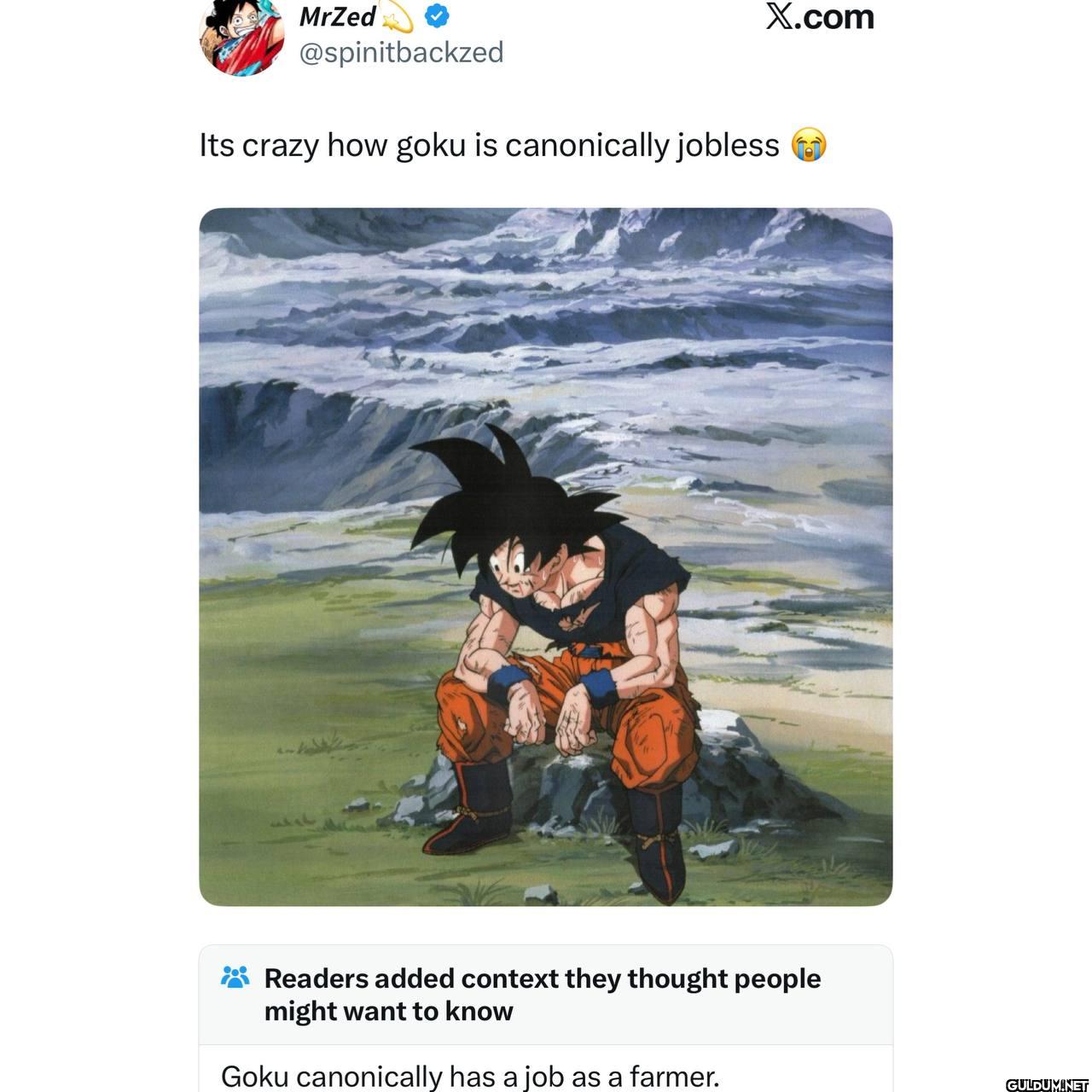 Its crazy how goku is...