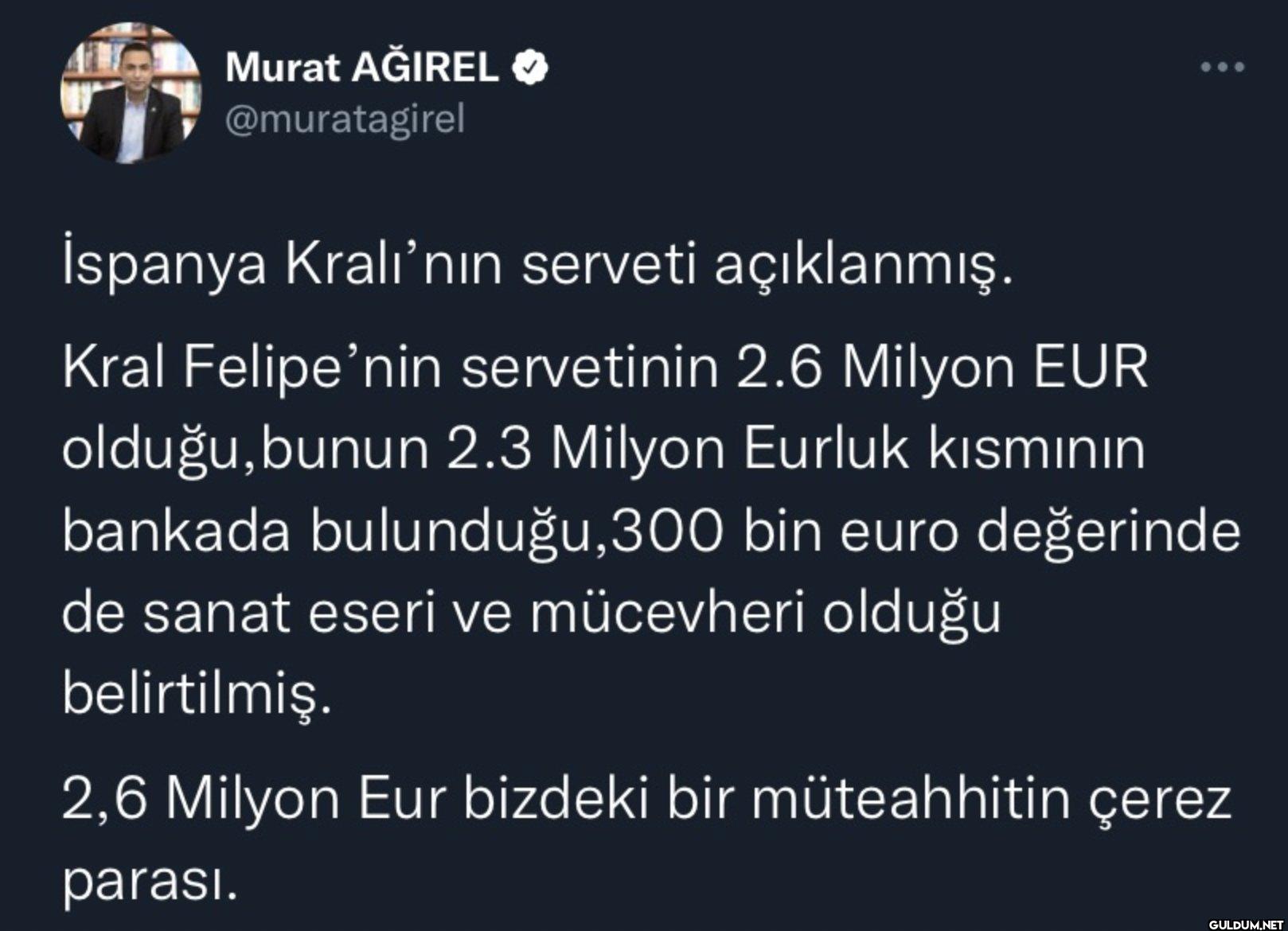 İspanya Kralı'nın serveti...