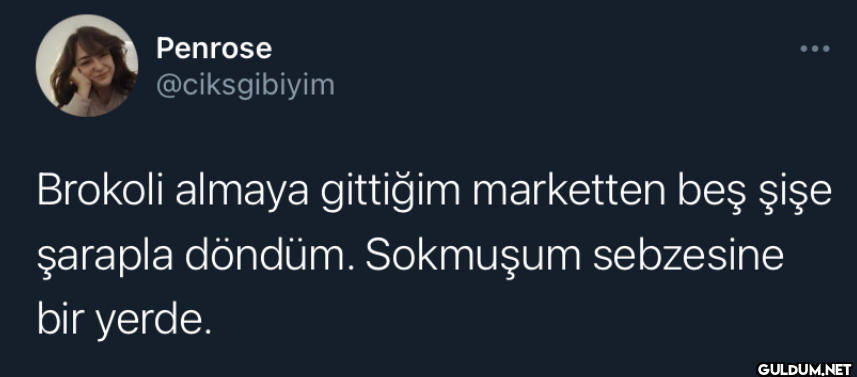 Brokoli almaya gittiğim...
