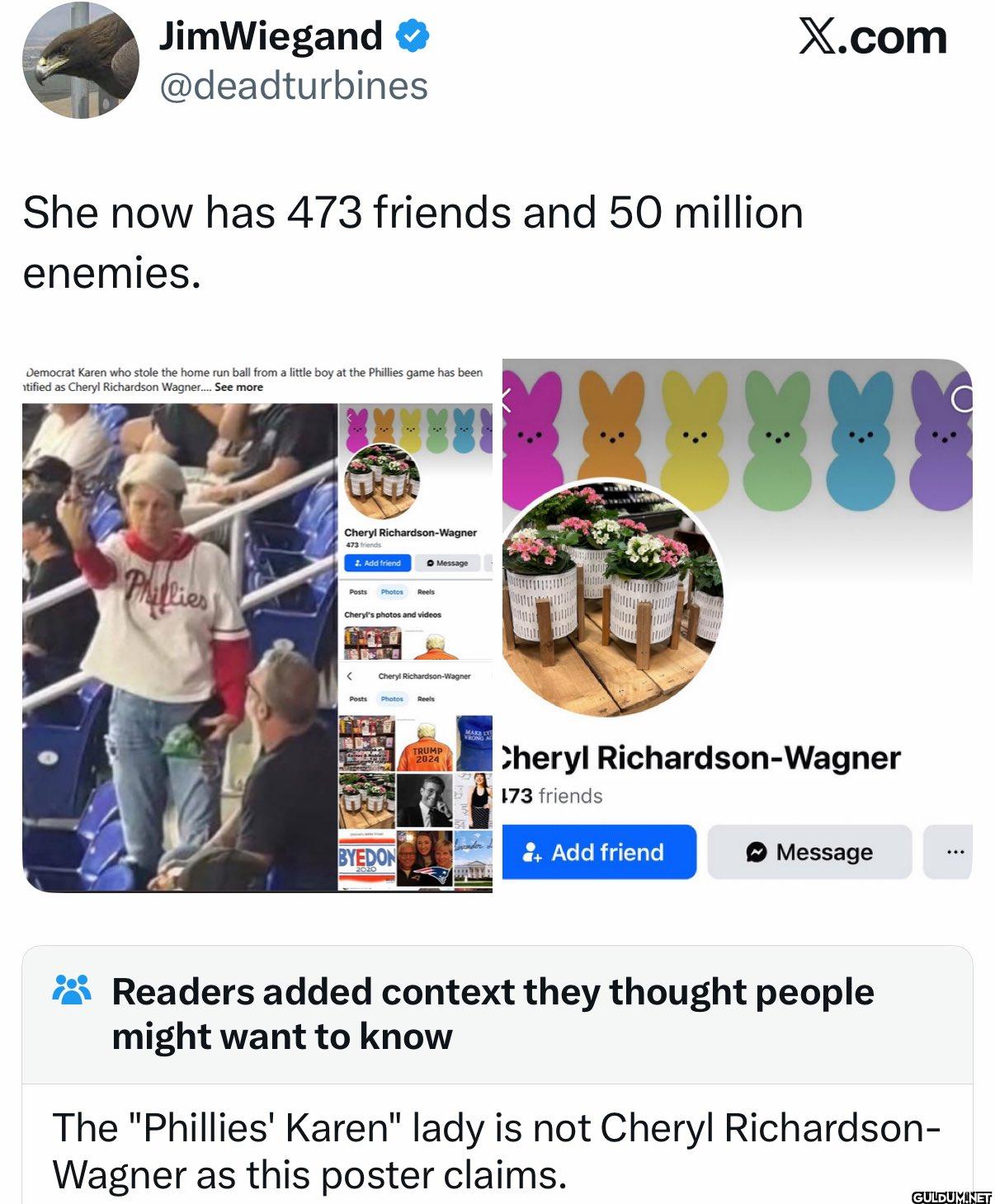 She now has 473 friends...