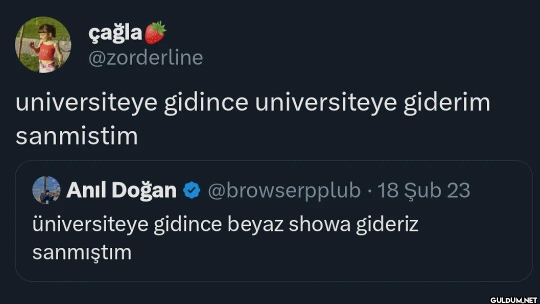 universiteye gidince...
