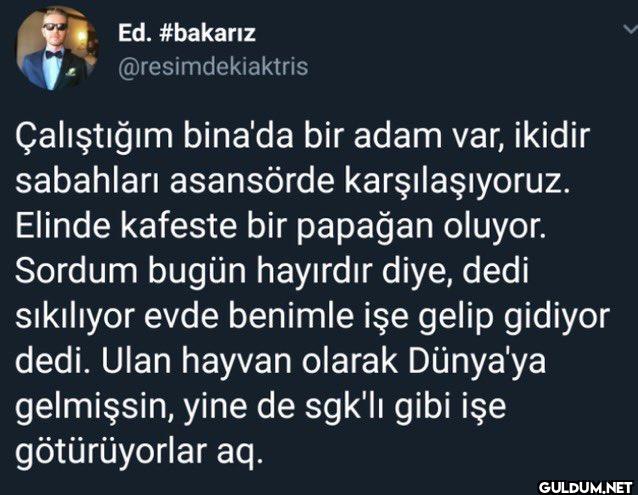 Çalıştığım bina'da bir...