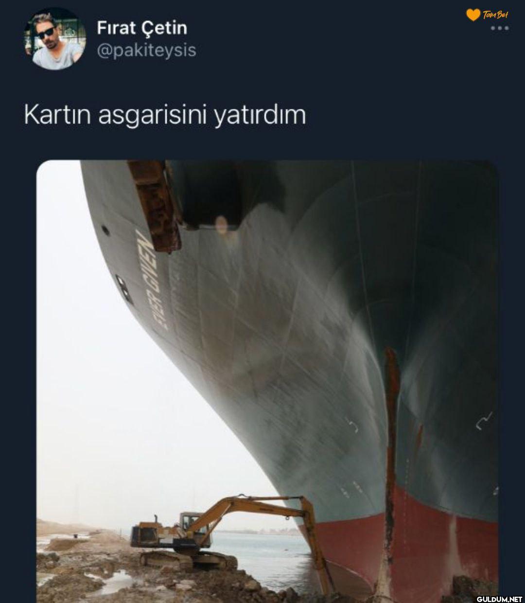 Kartin asgarisini yatırdım...
