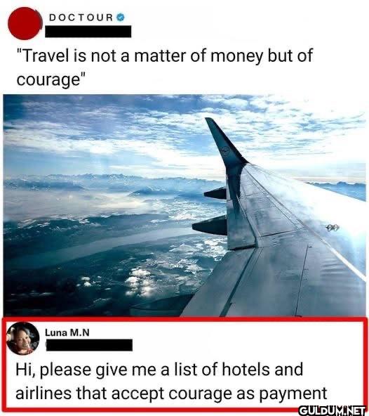 LMAOO    DOCTOUR "Travel...