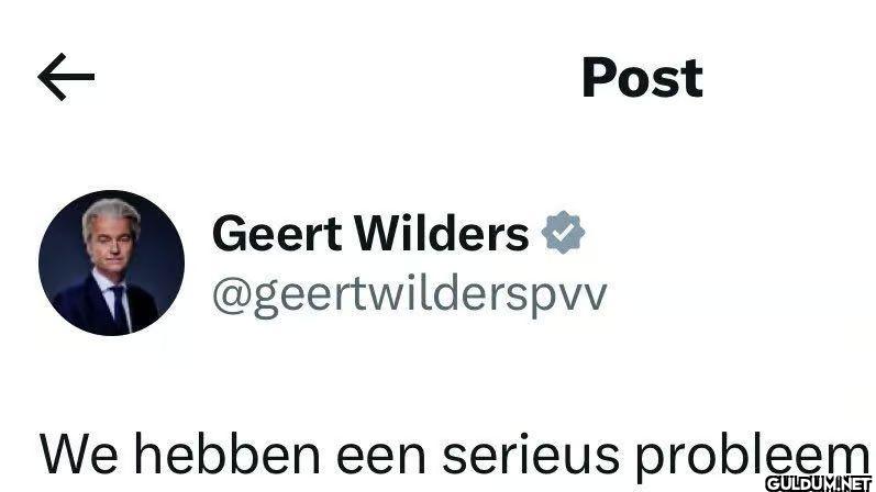 We hebben een serieus probleem