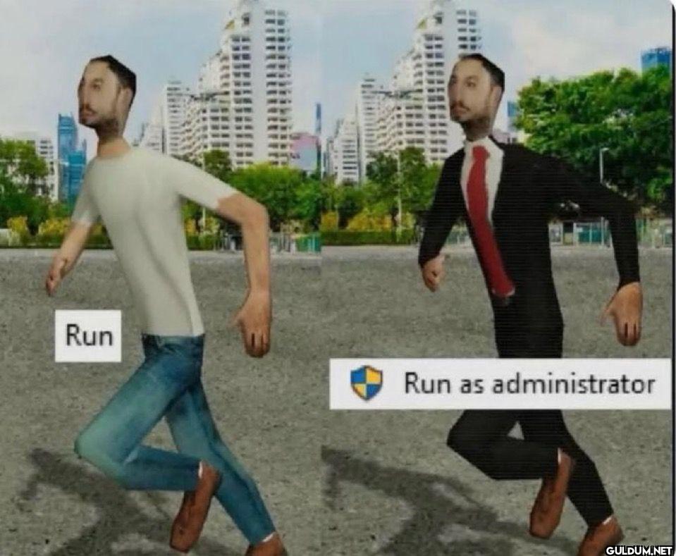Run Run as administrator