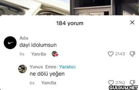 184 yorum Ada dayi...