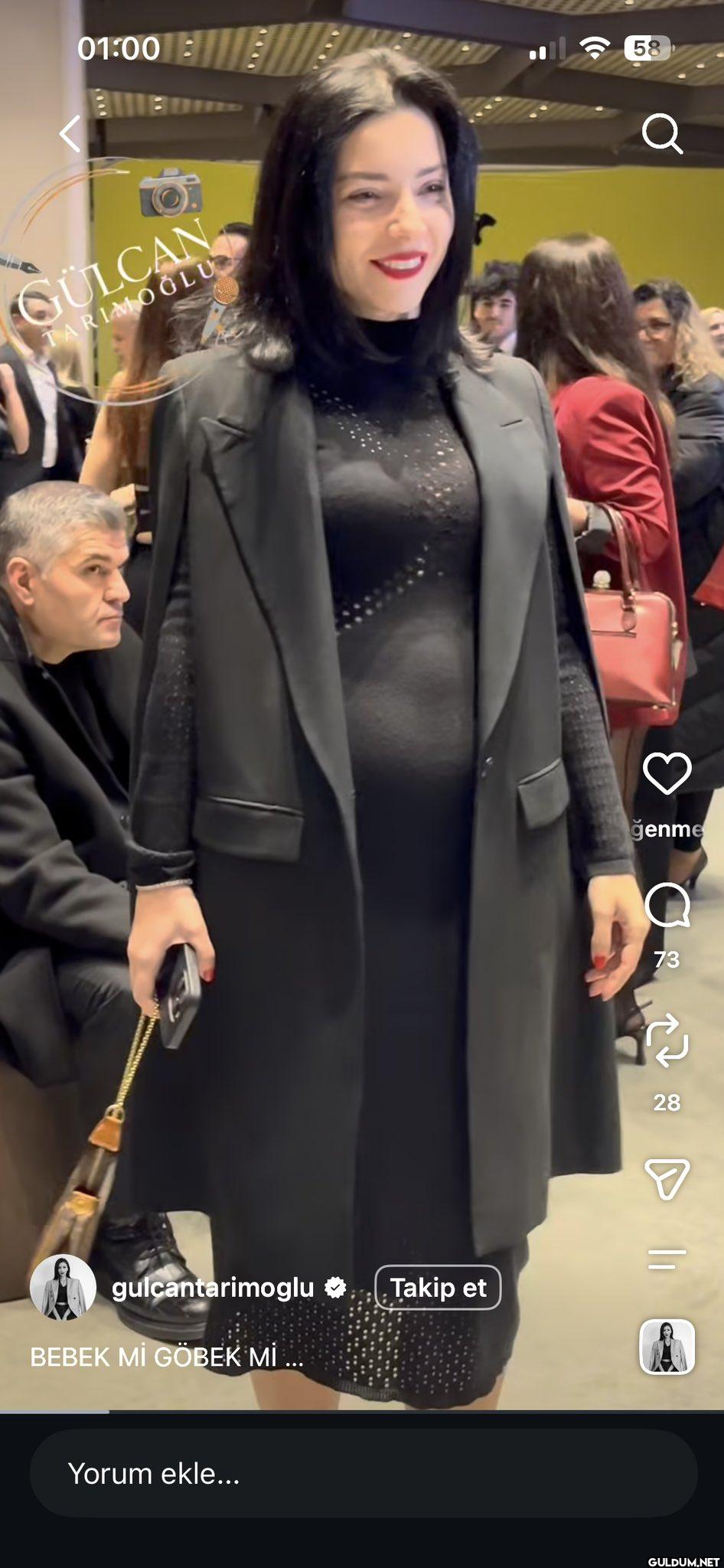 Merve Boluğur'un karnı,...