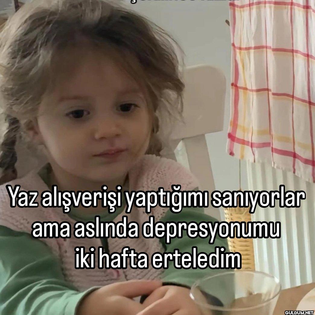 Yaz alışverişi yaptığımı...