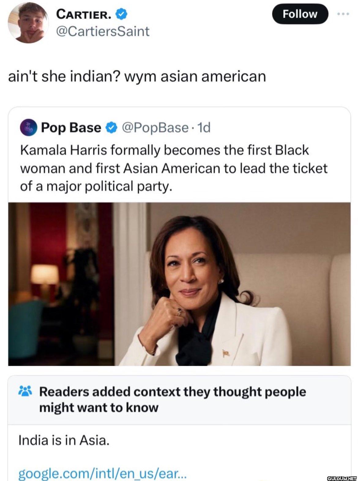 ain't she indian? wym...