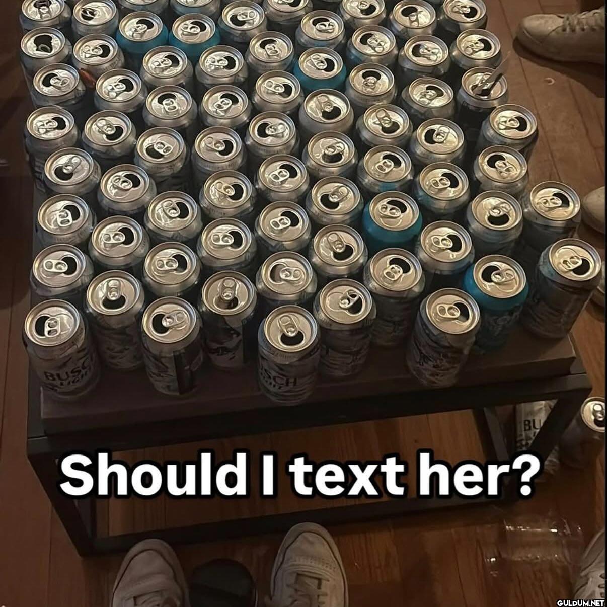 ︎ ︎ ︎    BUSS BU Should I text her?
