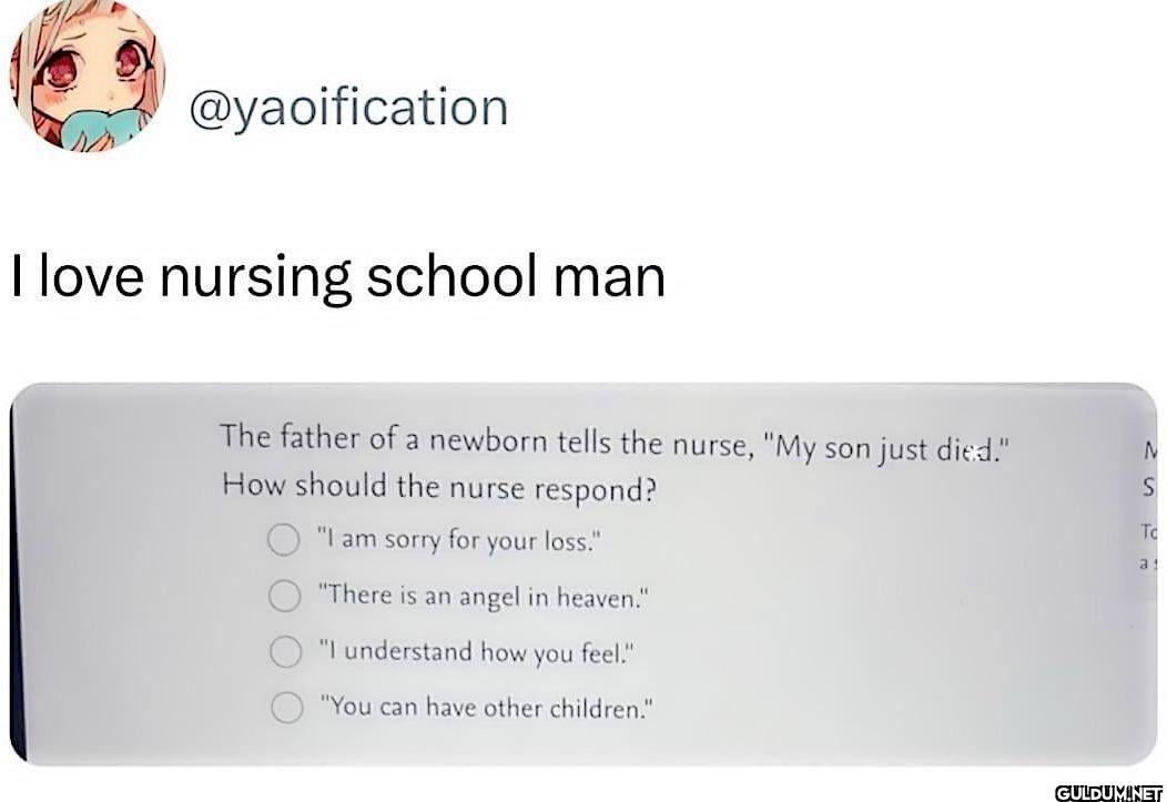 I love nursing school man...