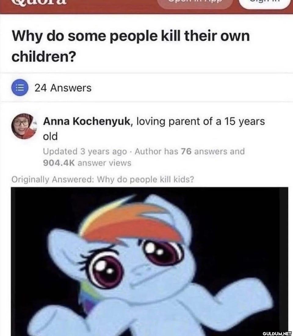 Why do some people kill...