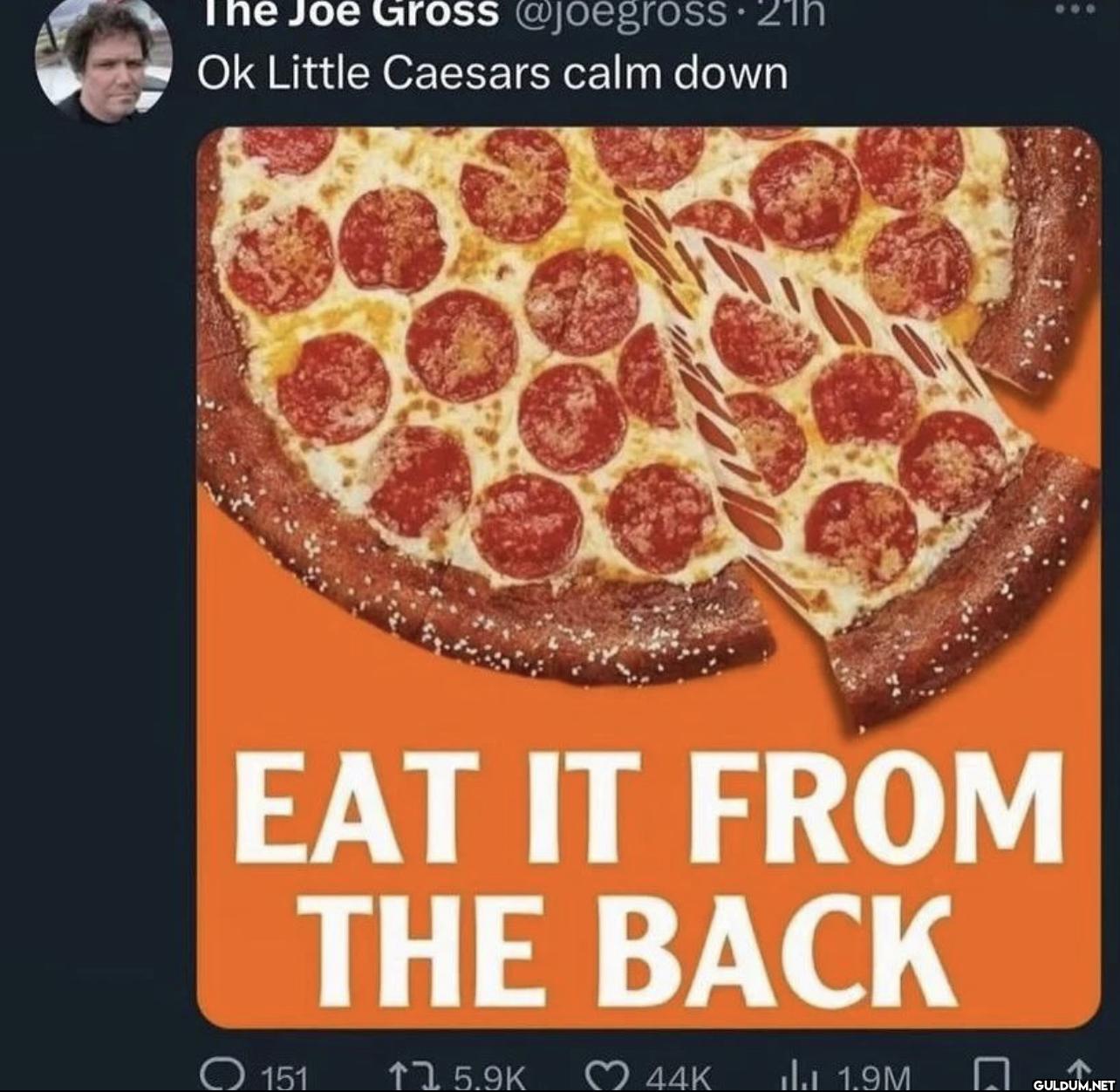 21h Ok Little Caesars calm...