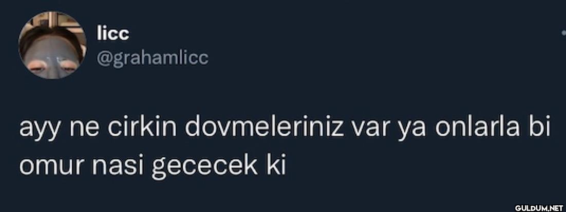 ayy ne cirkin dovmeleriniz...