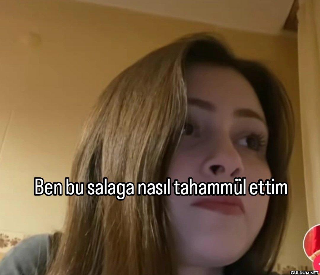 Ben bu salaga nasıl tahammül ettim
