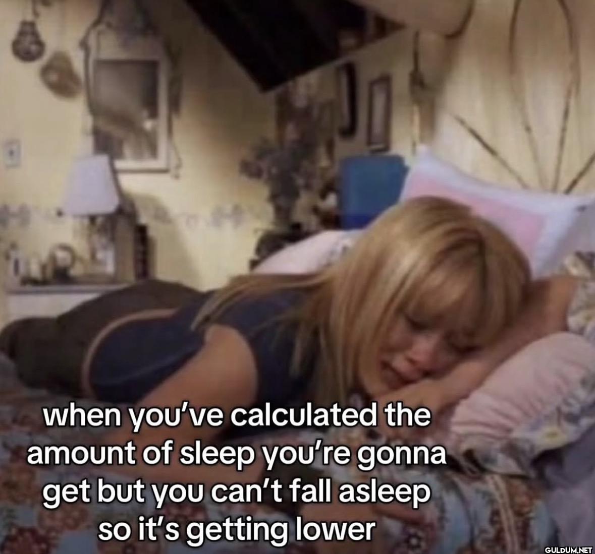 when you've calculated the...