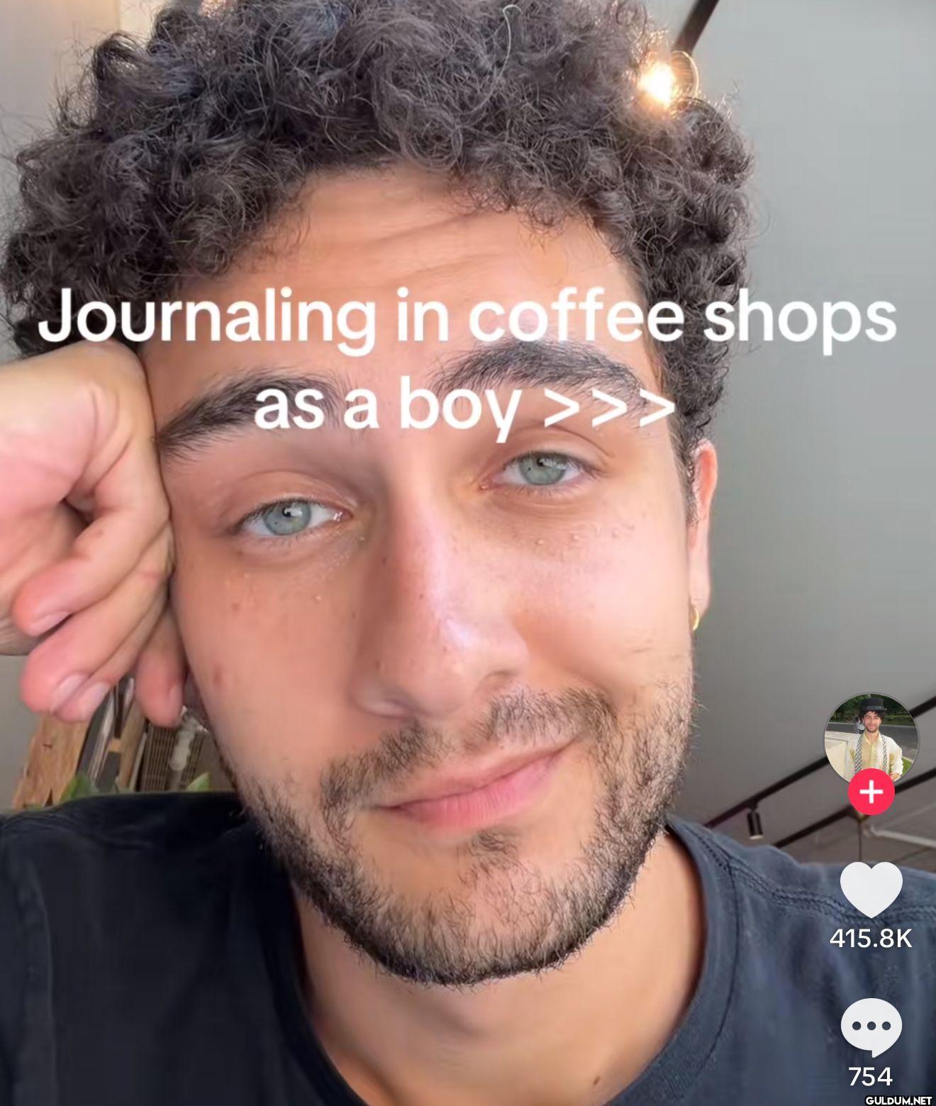 Journaling in coffee shops...