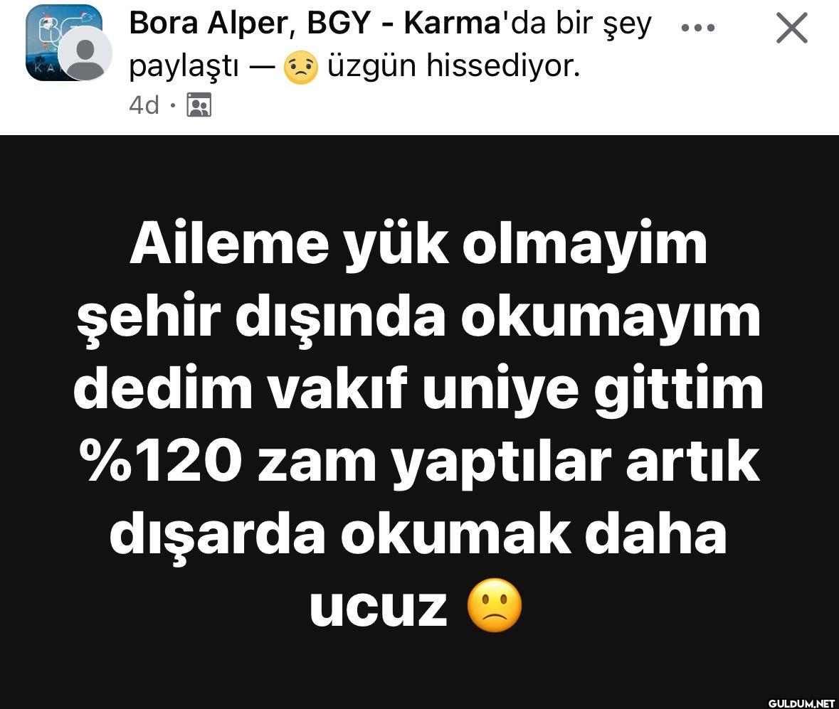 hayatın bittiği an    Bora...